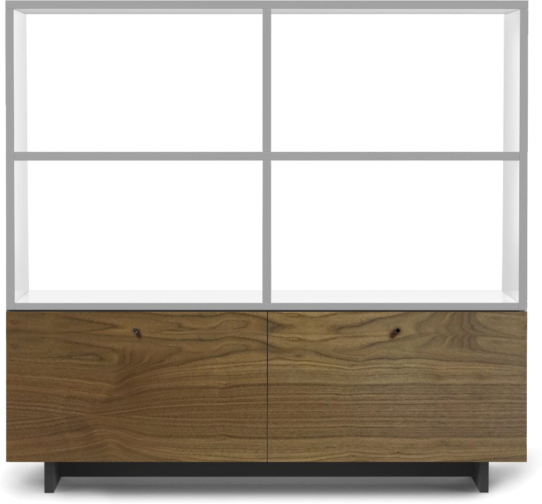 Spot On Square Roh Bookshelf - White/Walnut - RC13005-WH-WA