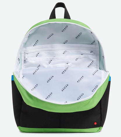 State Bags Kane Backpack Diaper Bag - Black/Green - F1991213-354