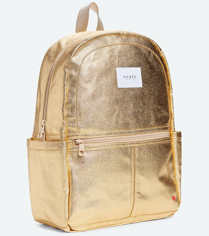 State Bags Kane Backpack Diaper Bag - Gold Metallic - X1064213-710