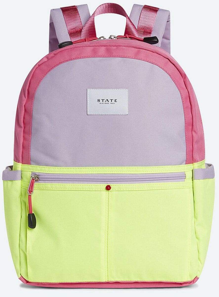 State Bags Kane Backpack Diaper Bag - Pink/Lemon - X0106213-690