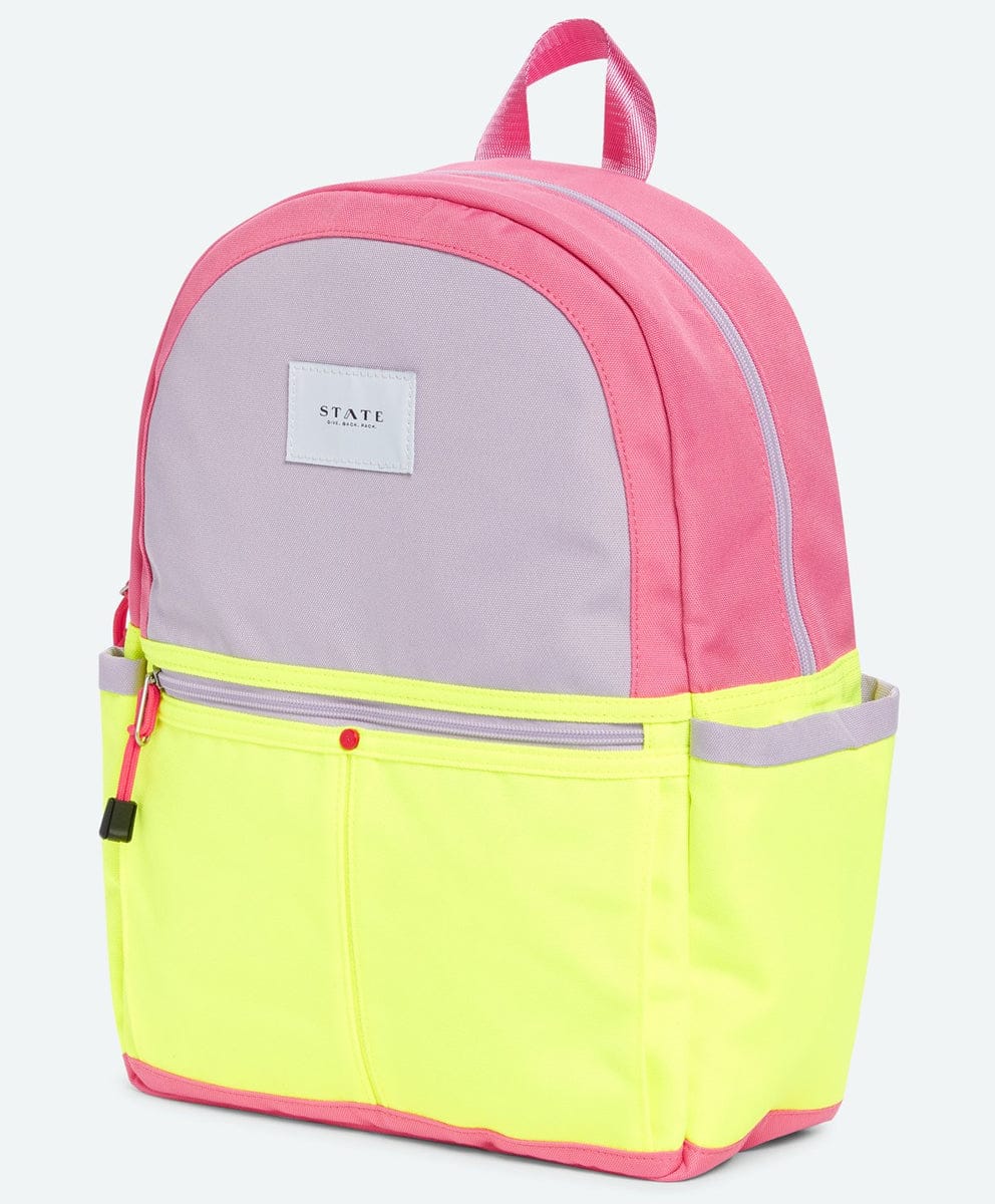 State Bags Kane Backpack Diaper Bag - Pink/Lemon - X0106213-690