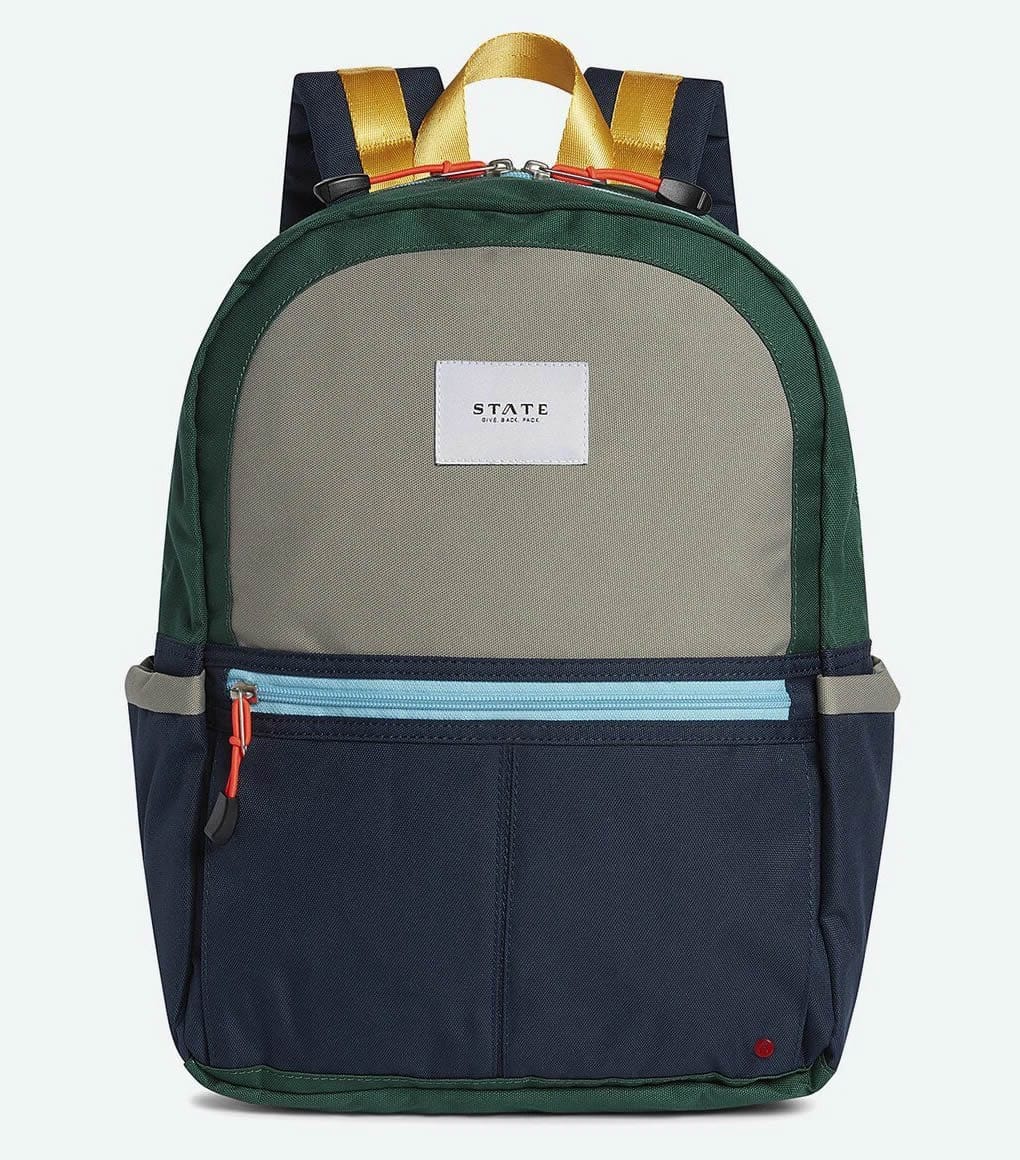 State Bags Kane Kids Backpack - Green/Navy - X1091213341