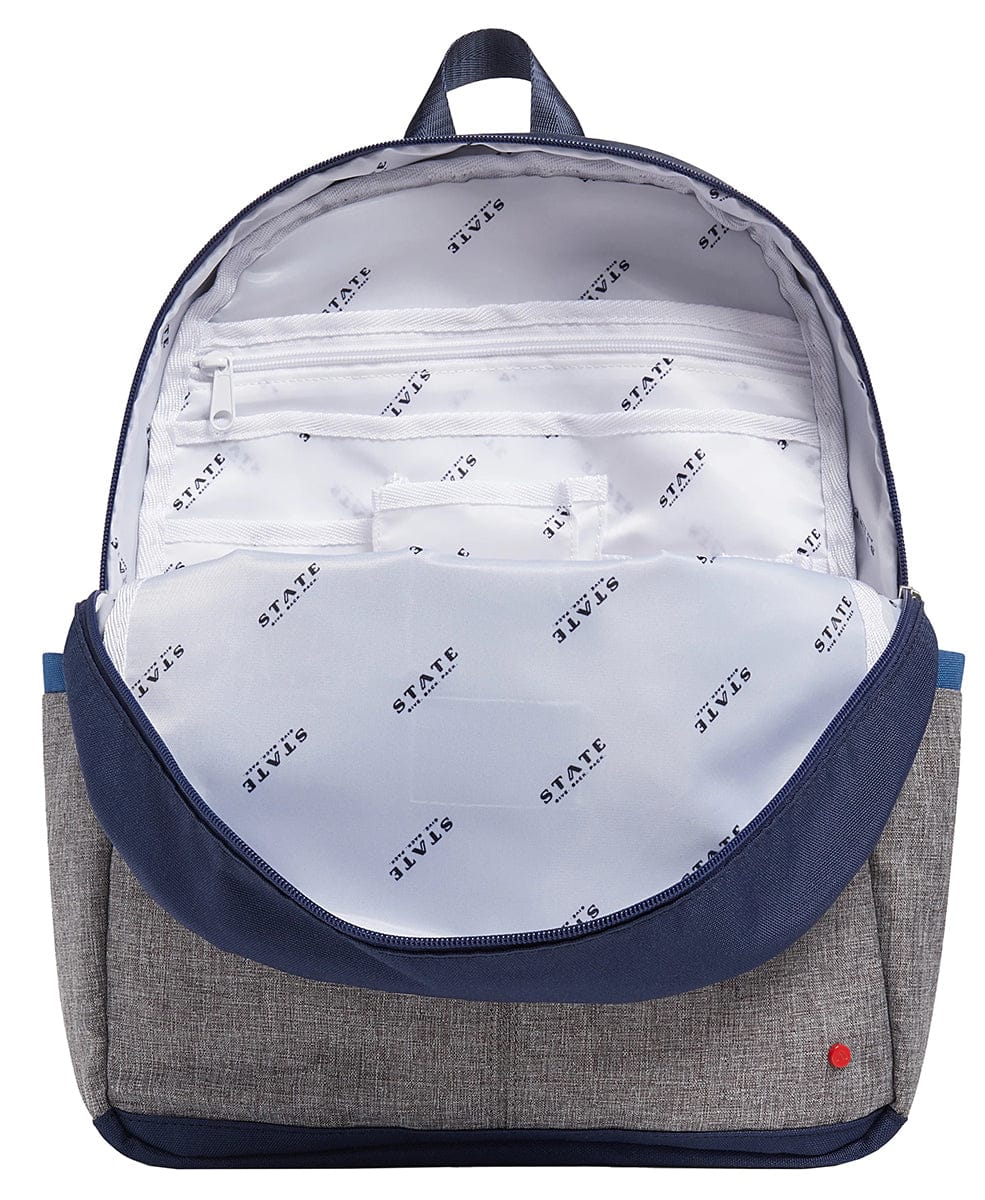 State Bags Kane Kids Backpack - Navy / Heather Gray - X2261213470