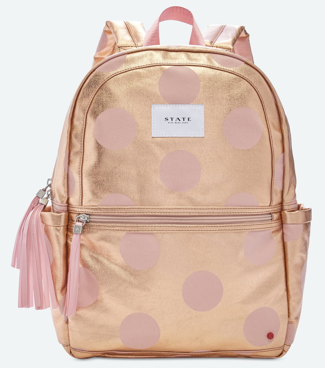 State Bags Kane Kids Backpack - Rose Gold Dots - F2064213840