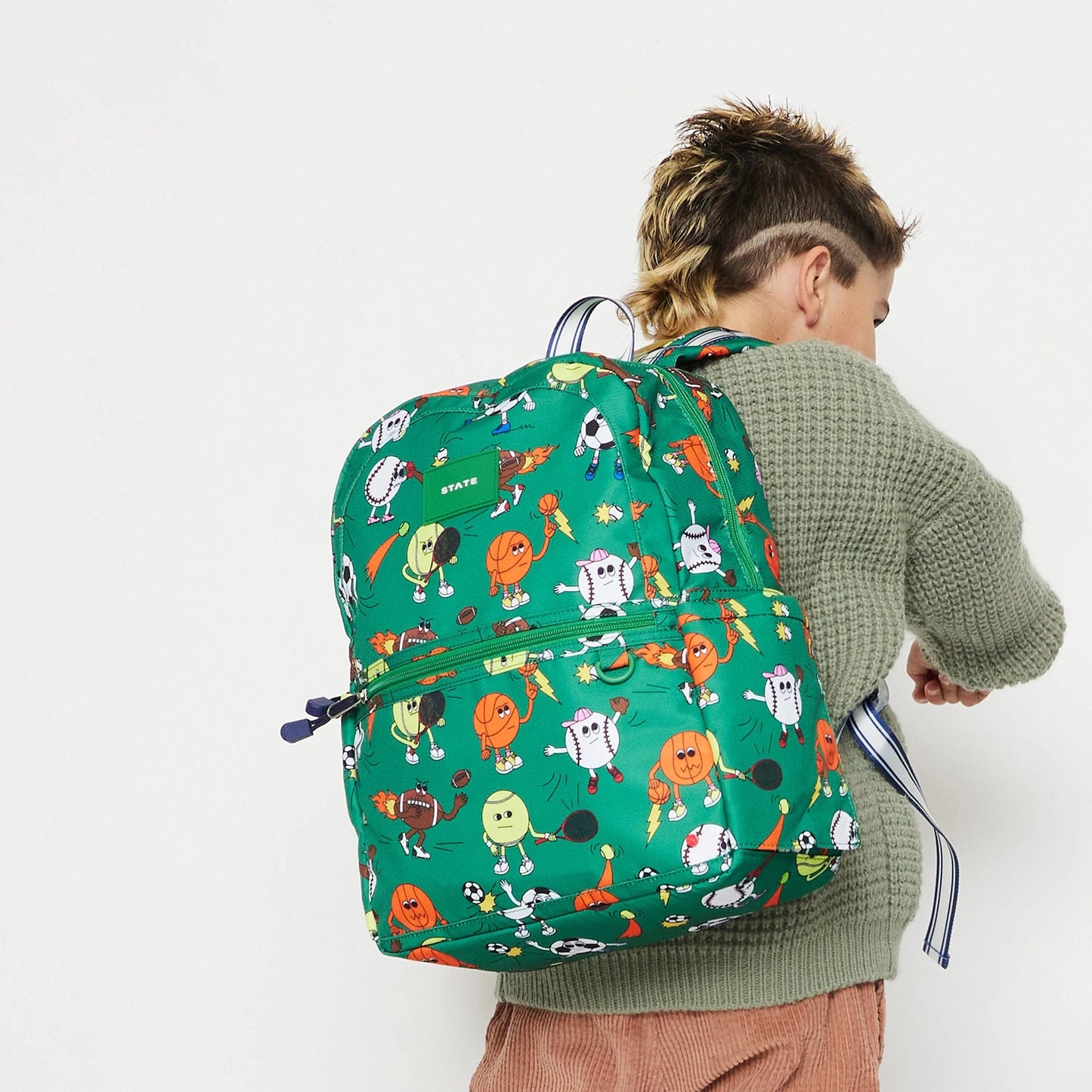 State Bags Kane Kids Backpack - Sports Balls - F243F484362