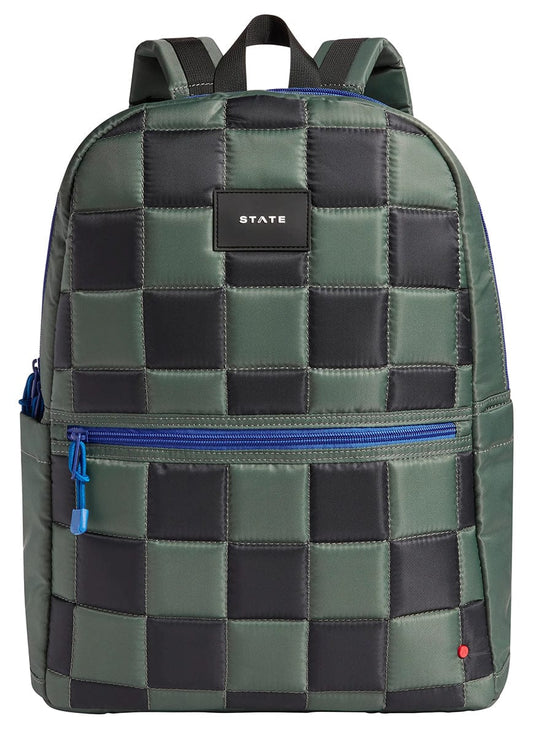 State Bags Kane Kids Large Backpack - Metallic Puffer Checkerboard - F2362486002