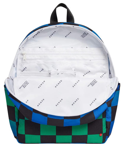 State Bags Kane Kids Travel Backpack - Blue Checkerboard - F2261484463