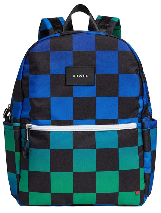 State Bags Kane Kids Travel Backpack - Blue Checkerboard - F2261484463