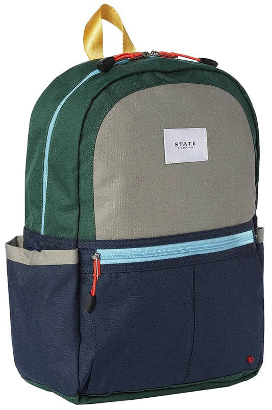 State Bags Kane Kids Travel Backpack - Green / Navy - X2261484341