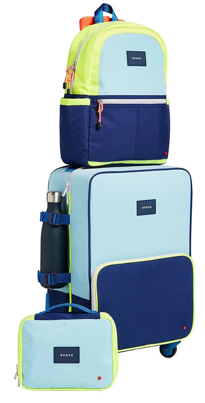 State Bags Kane Kids Travel Backpack - Navy/Neon - X2261484487