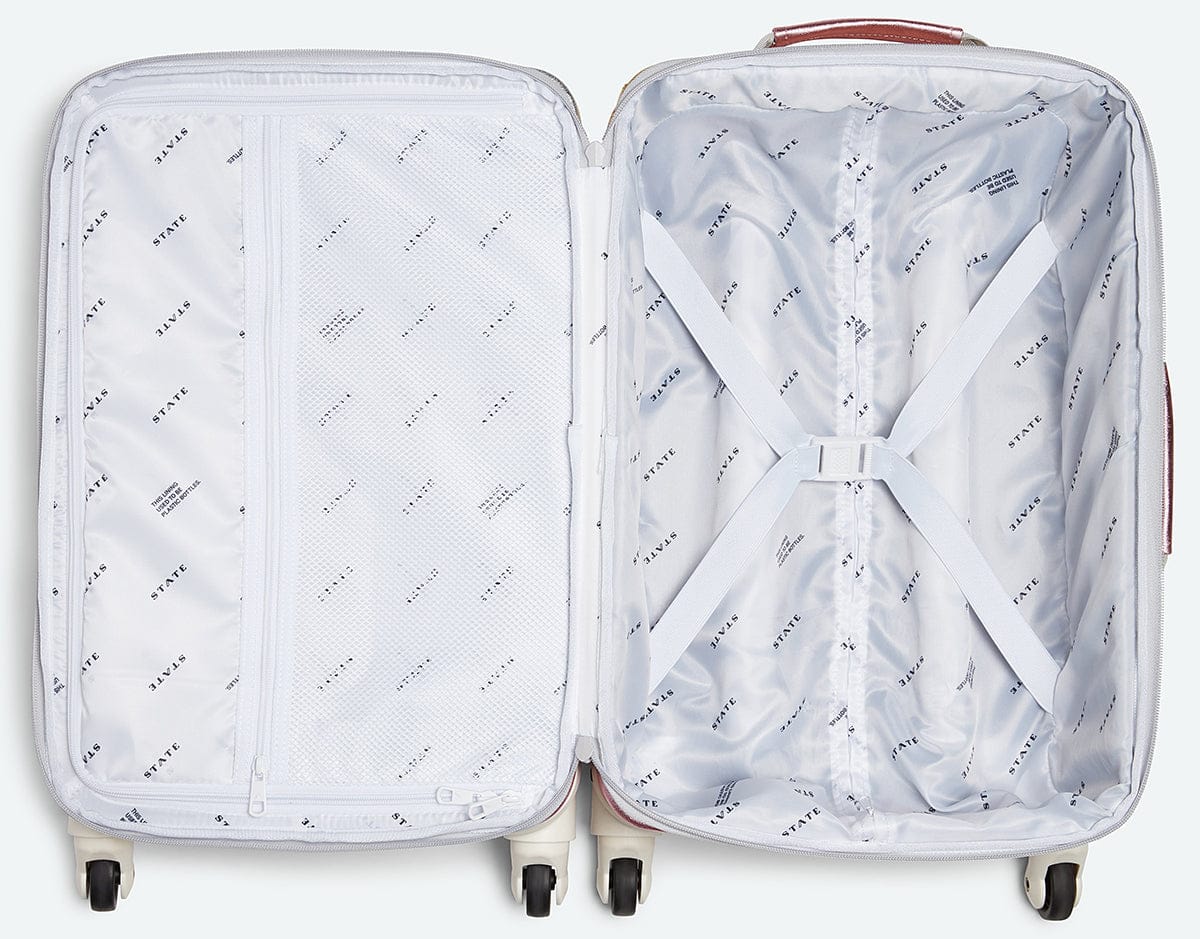 State Bags Logan Suitcase Carry-On - Pink/Silver - u2064399684
