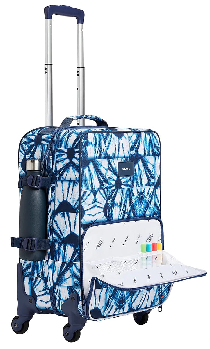 State Bags Logan Suitcase - Indigo Patchwork - U213F399436