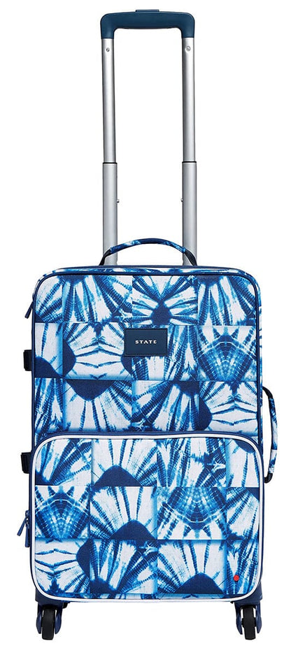 State Bags Logan Suitcase - Indigo Patchwork - U213F399436