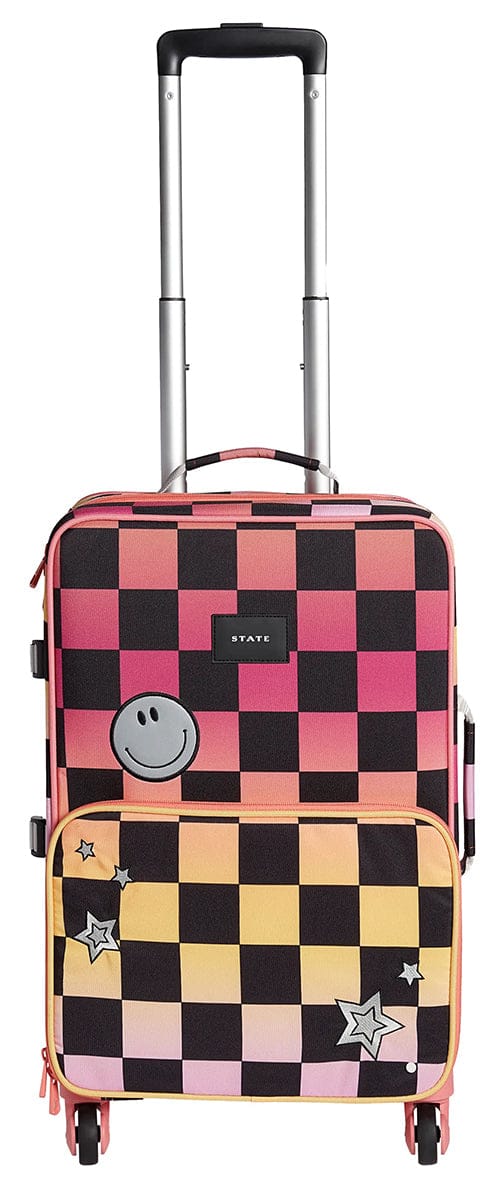 State Bags Logan Suitcase - Pink Checkerboard - S2261399653