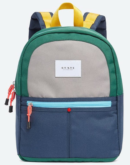 State Bags Mini Kane Kid Backpack - Green/Navy
