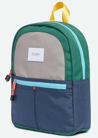 State Bags Mini Kane Kid Backpack - Green/Navy