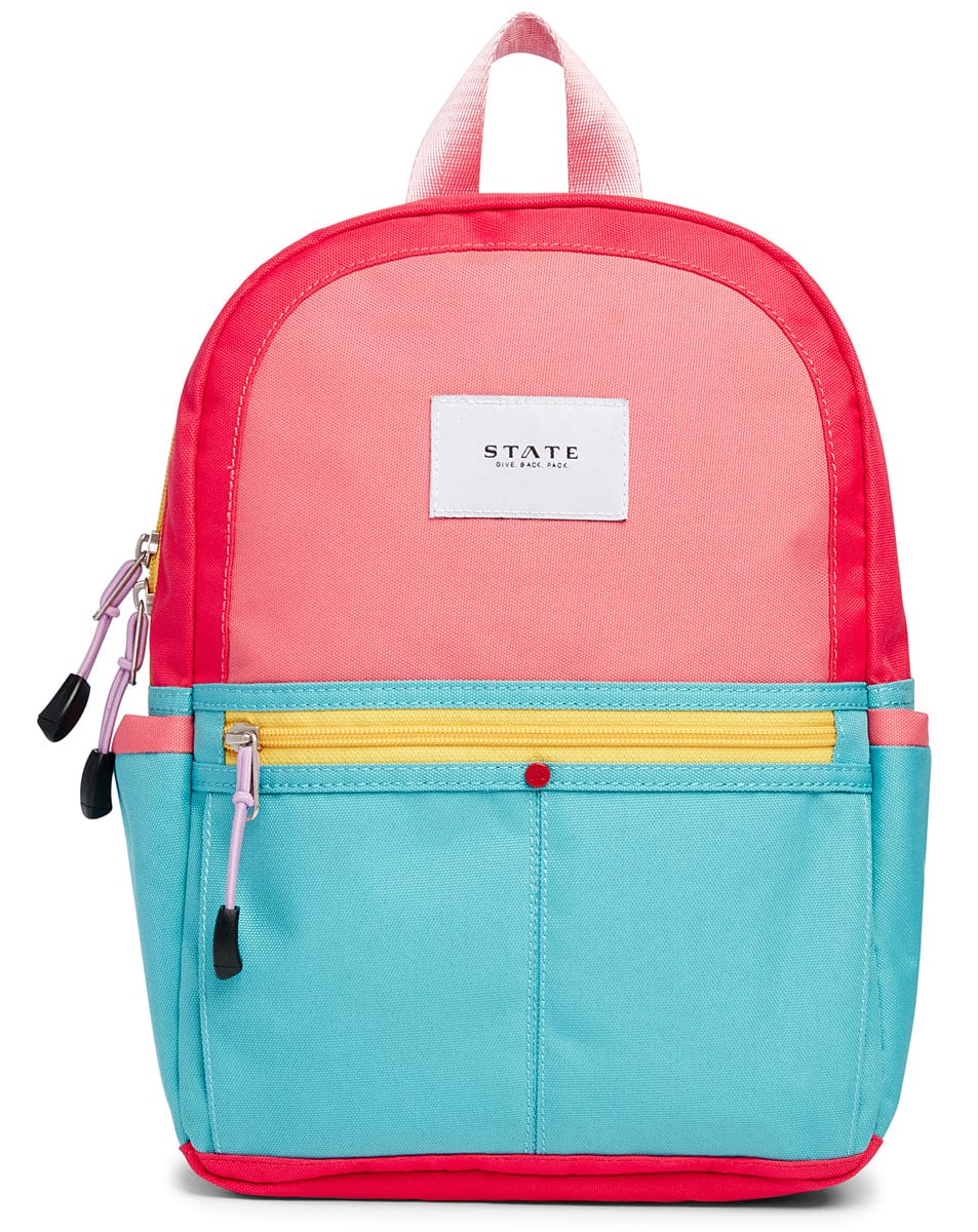 State Bags Mini Kane Kid Backpack - Pink/Mint