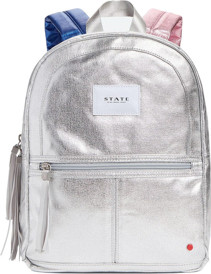 State Bags Mini Kane Kid Backpack - Silver Metallic