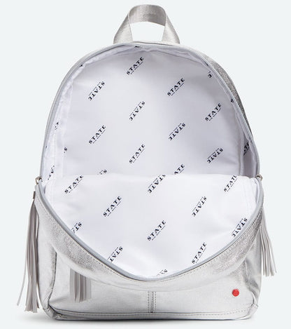State Bags Mini Kane Kid Backpack - Silver Metallic