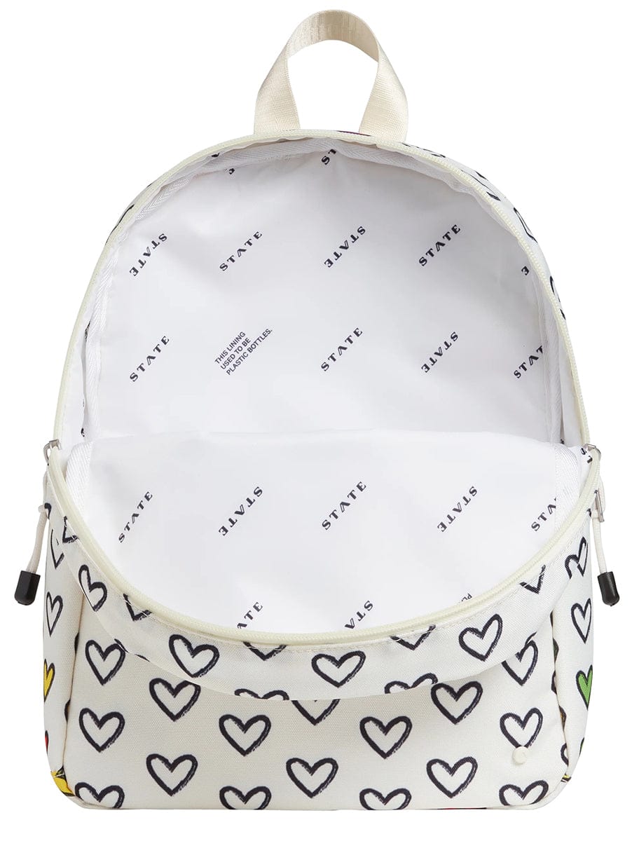 State Bags Mini Kane Kids Travel Backpack - Rainbow Hearts - F233F485292