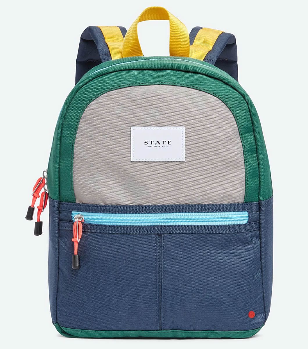 State Bags Mini Kane Travel Kids Backpack - Green/Navy - X1061218341