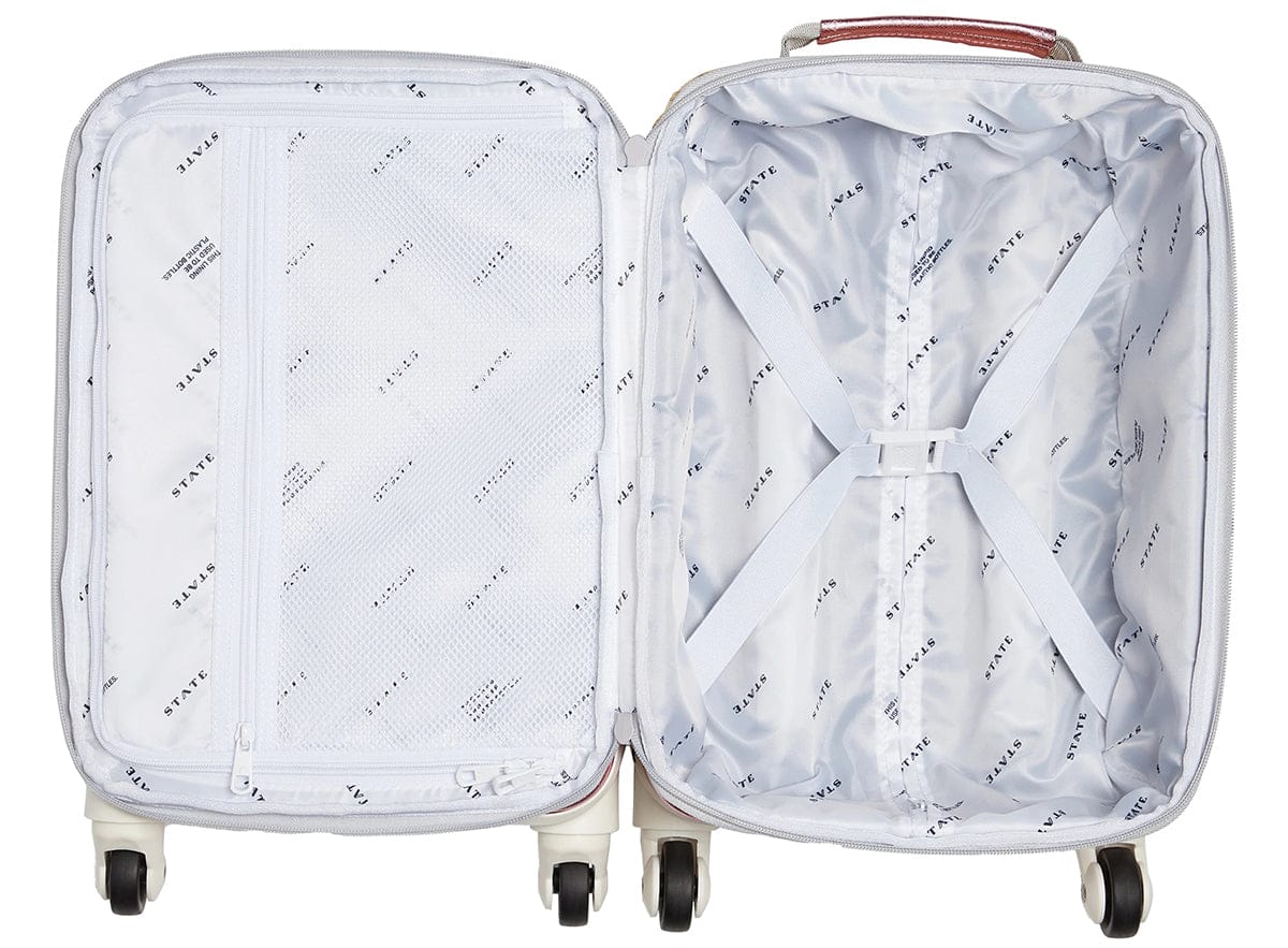 State Bags Mini Logan Suitcase - Pink / Silver - U2064398684