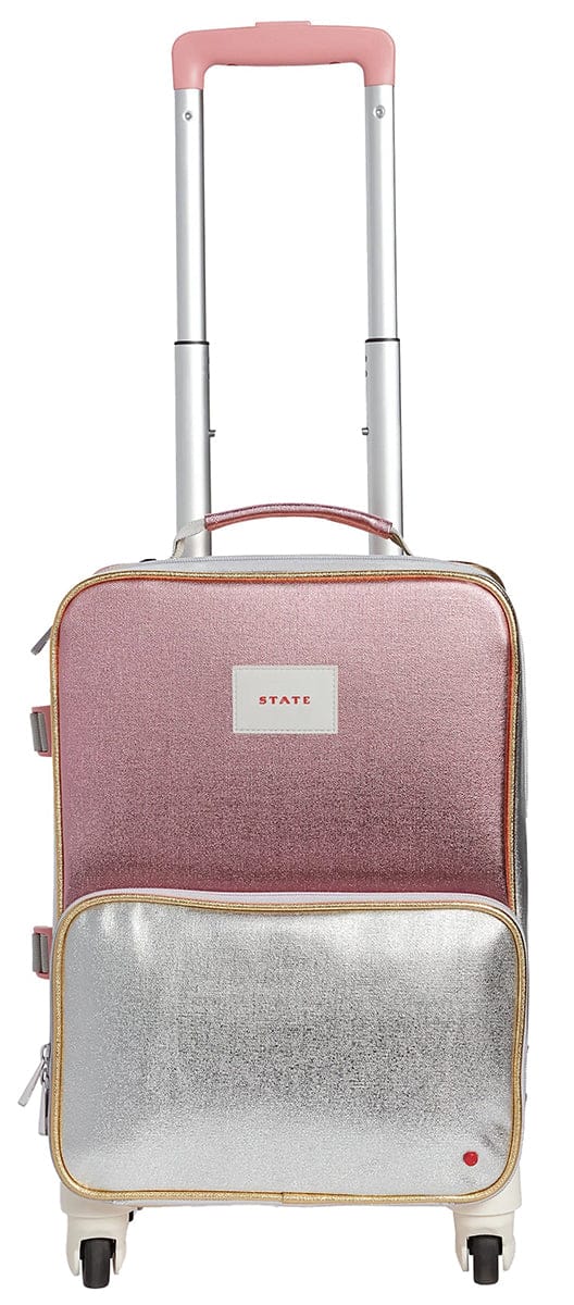 State Bags Mini Logan Suitcase - Pink / Silver - U2064398684
