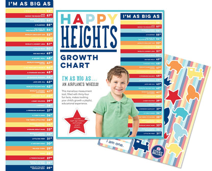 Sticky Bellies Happy Heights Growth Chart - Boy - 346