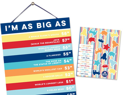 Sticky Bellies Happy Heights Growth Chart - Boy - 346