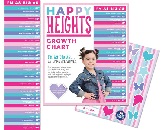Sticky Bellies Happy Heights Growth Chart - Girl - 347