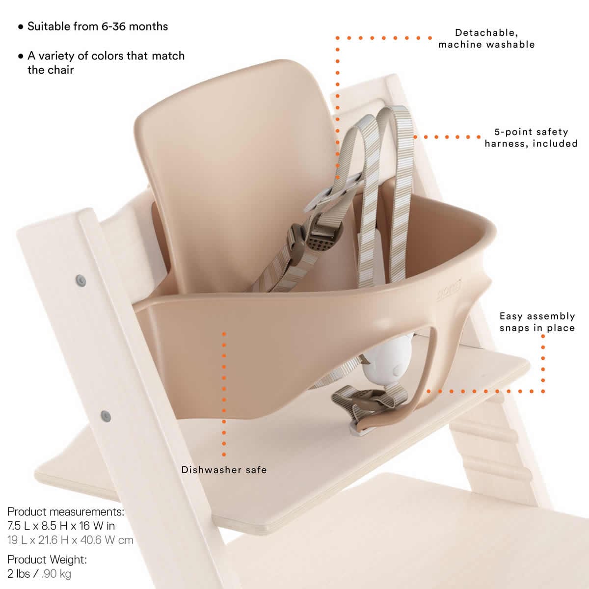 Stokke Tripp Trapp High Chair - Soft Pink