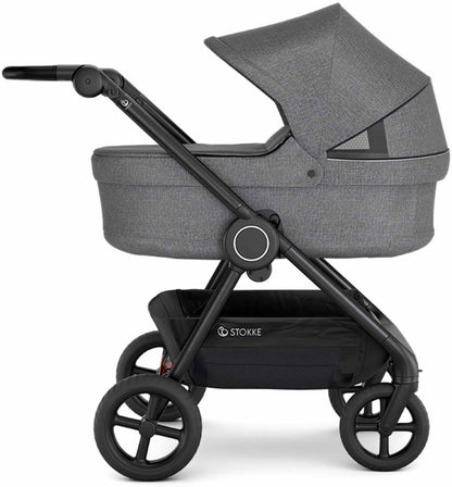 Stokke Beat Stroller & Carry Cot - Black Melange