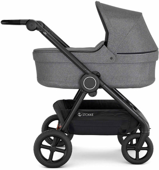 Stokke Beat Stroller & Carry Cot - Black Melange
