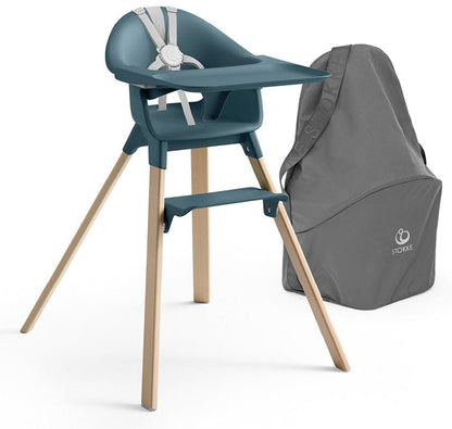 Stokke Clikk High Chair Travel Bundle (One Box) - Fjord Blue - 639300