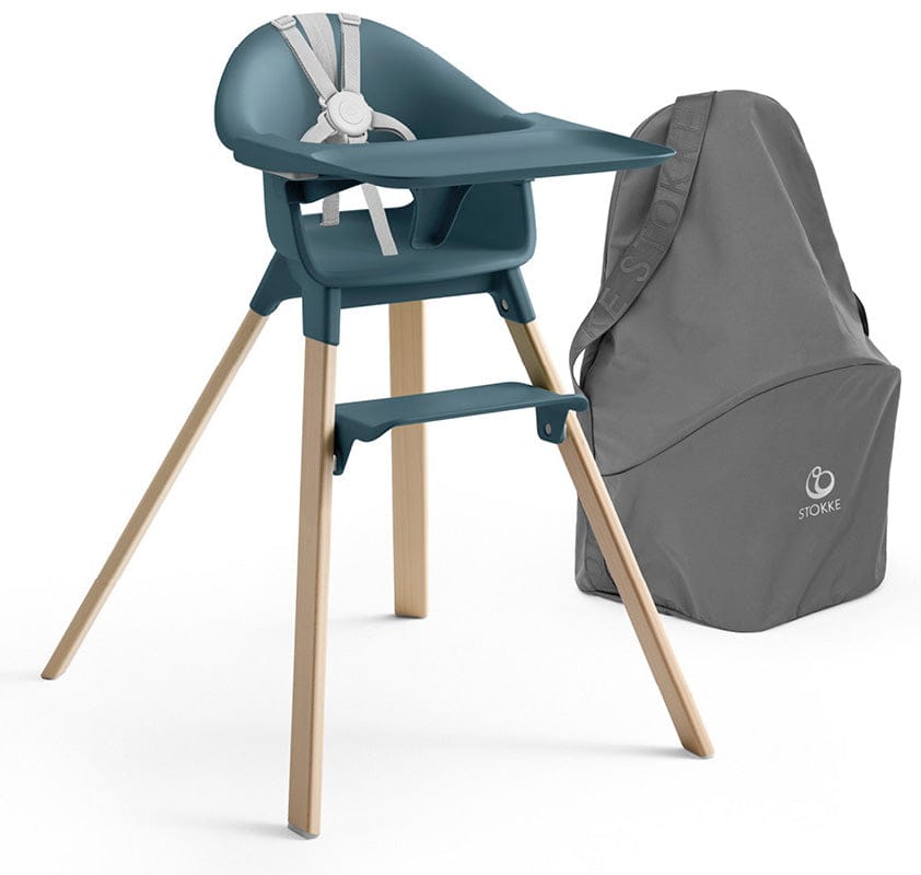STOKKE CLIKK ハイチェア 箱付き Stokke Clikk High Chair Travel Bundle (One Box) - Fjord Blue
