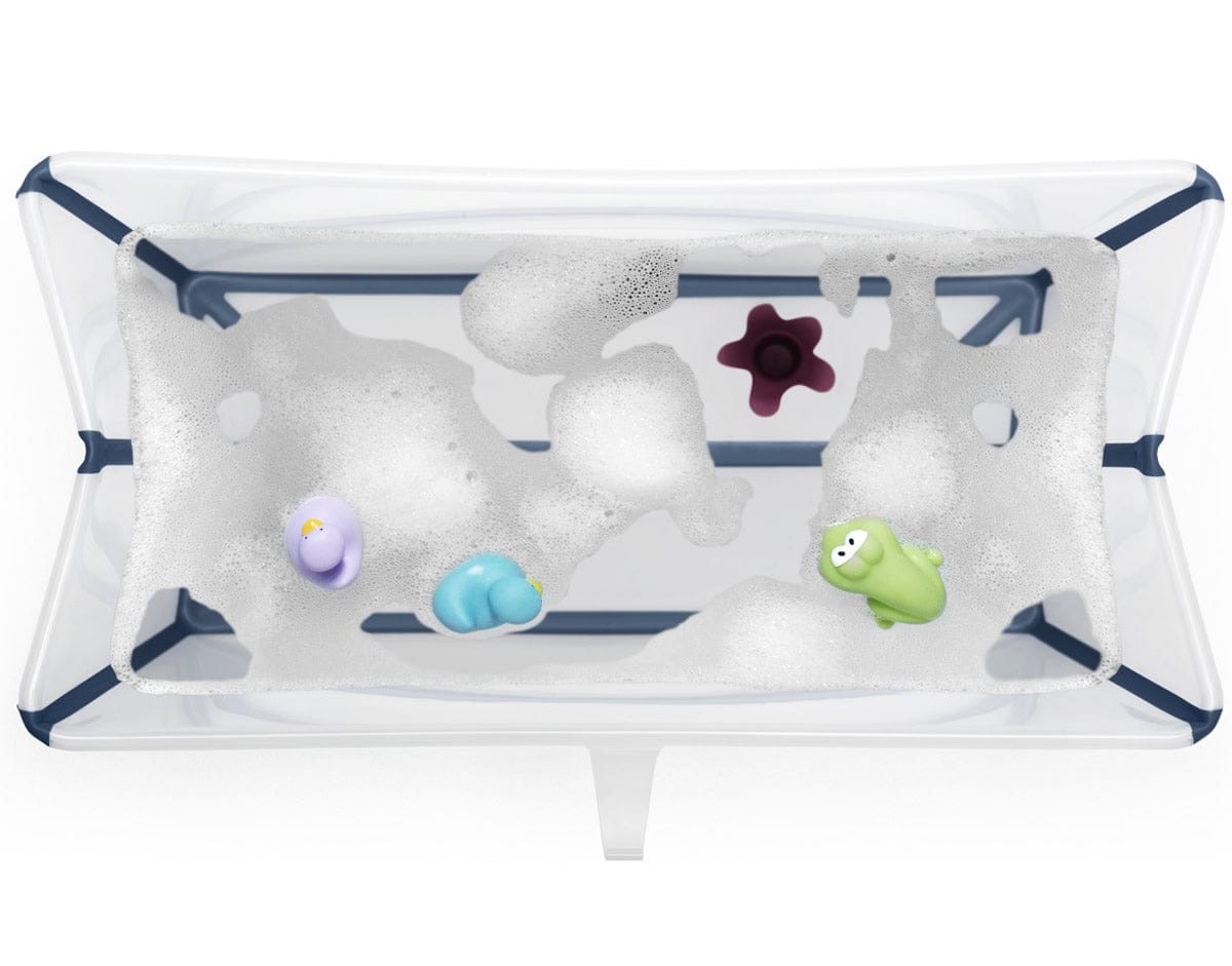 Stokke Flexi Bath Heat Sensitive Tub + Newborn Support - Transparent Blue - 531604