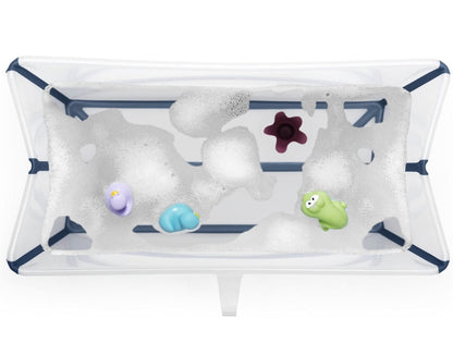 Stokke Flexi Bath Heat Sensitive Tub + Newborn Support - Transparent Blue - 531604