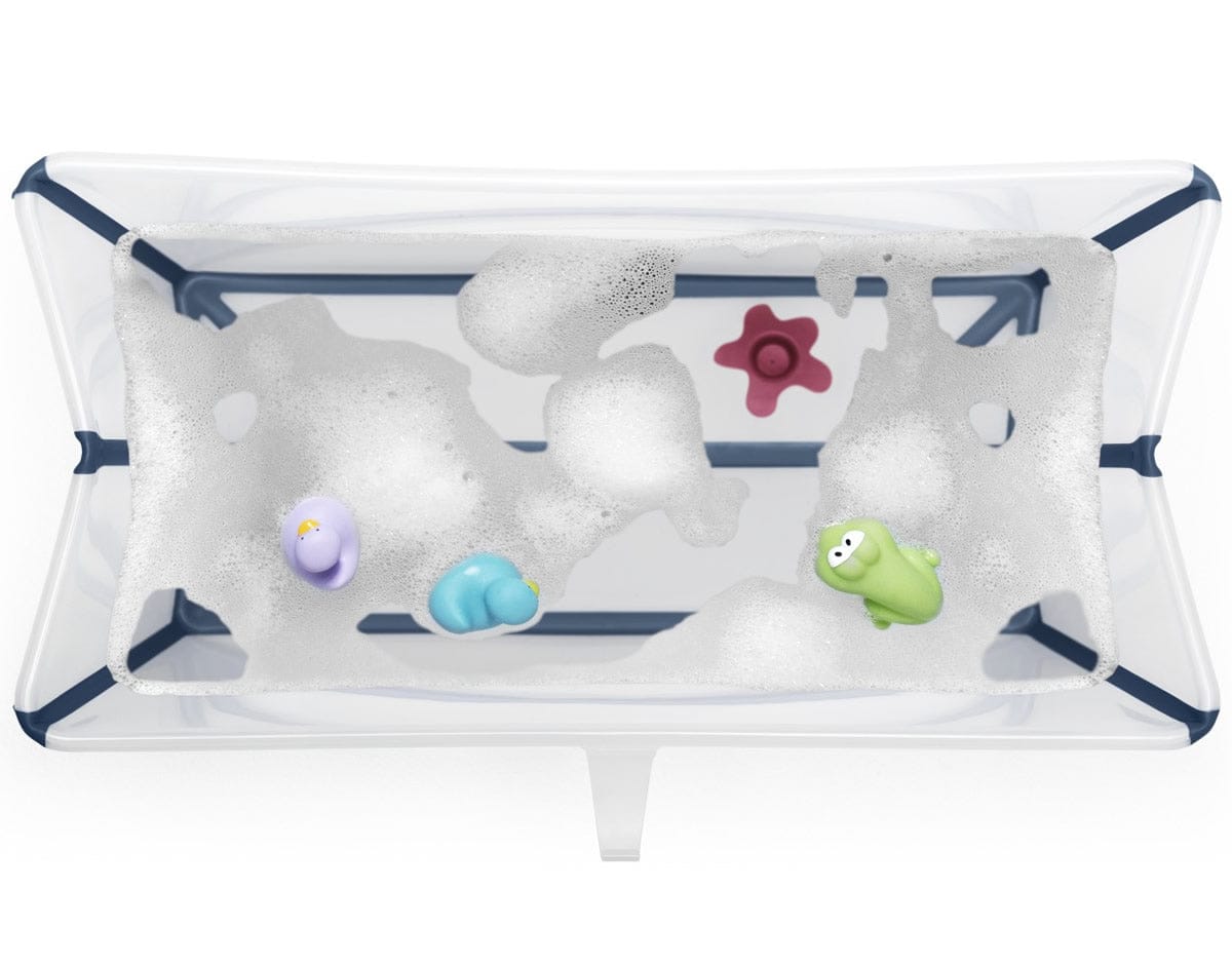 Stokke Flexi Bath Heat Sensitive Tub + Newborn Support - Transparent Blue - 531604