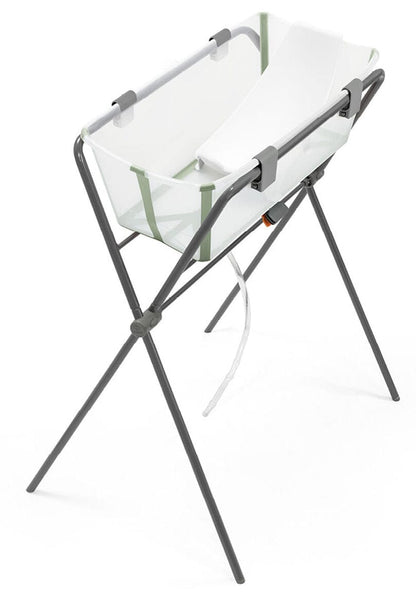 Stokke Flexi Bath Heat Sensitive Tub + Newborn Support - Transparent Green