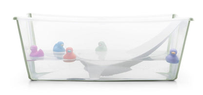 Stokke Flexi Bath Heat Sensitive Tub + Newborn Support - Transparent Green