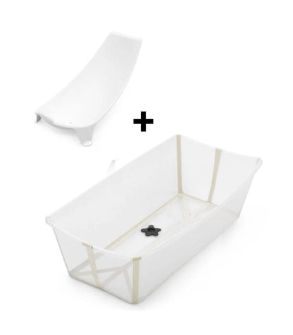 Stokke Flexi Bath X-Large Heat Sensitive Tub + Newborn Support - Sandy Beige - 639712