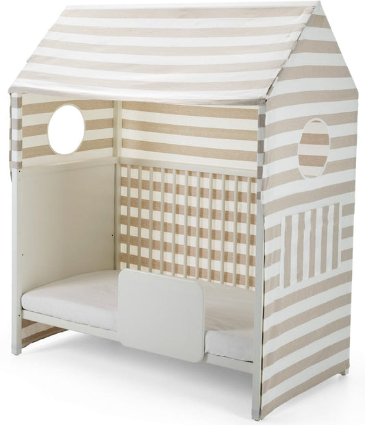 Stokke Home Crib Tent - Beige Stripe