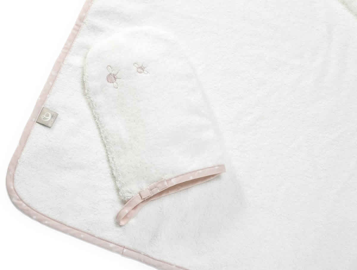 Stokke Hooded Towel - Pink Bee - 253706