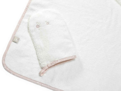 Stokke Hooded Towel - Pink Bee - 253706