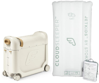 Stokke JetKids BedBox V3 + CloudSleeper Inflatable Kids Bed Bundle - Full Moon - 534506-584601