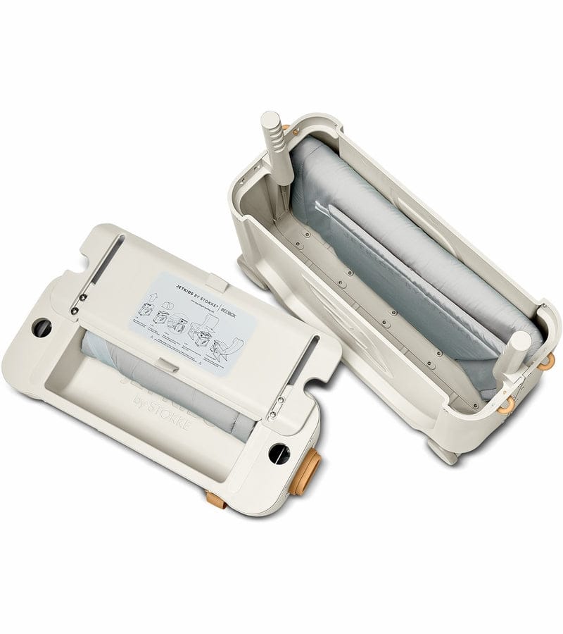 Stokke JetKids BedBox V3 + CloudSleeper Inflatable Kids Bed Bundle - Pink Lemonade - 534503-V3-584601