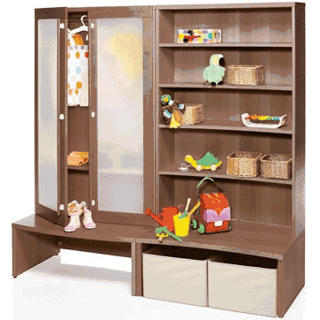 Stokke Keep Storage Unit Complete - Walnut - 138003