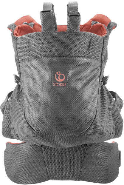 Stokke MyCarrier Athleisure Front & Back Infant Carrier - Coral Mesh