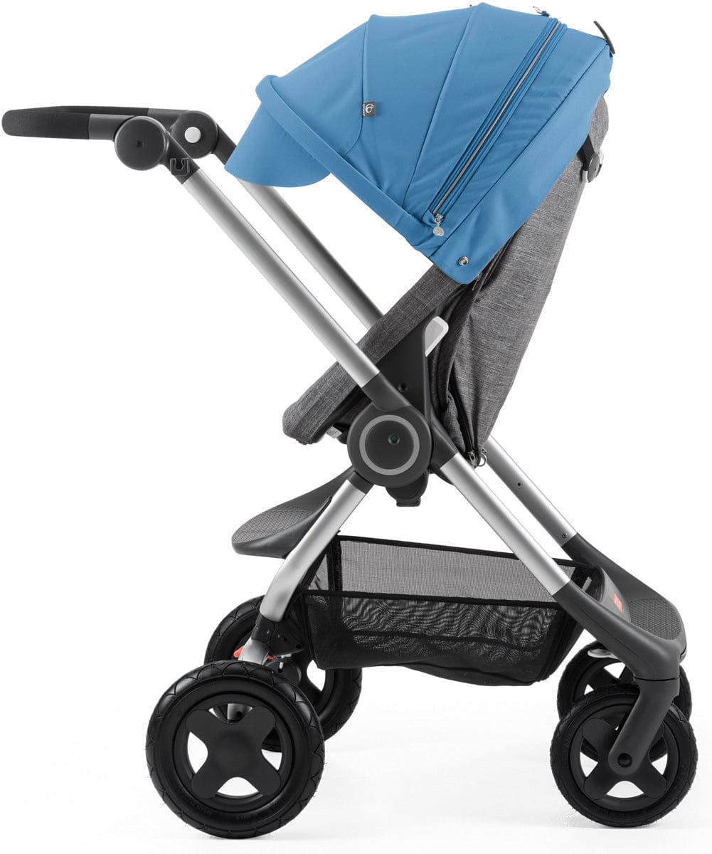 Stokke Scoot Complete Stroller - Black Melange/Blue