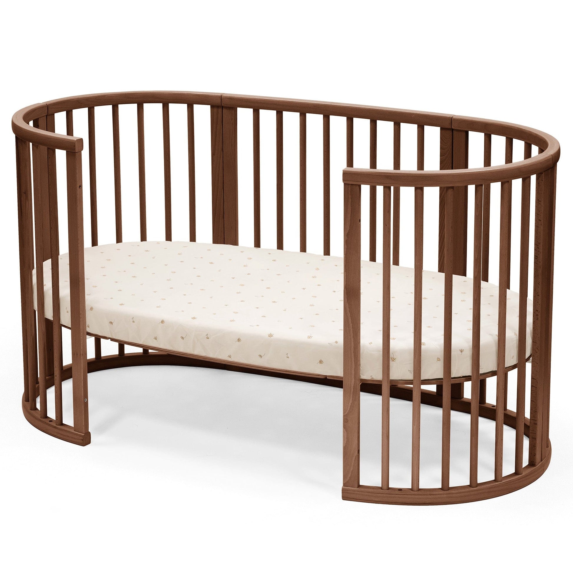 Sleepi V3 Bed Fitted Sheet by Stokke Flower Ecru